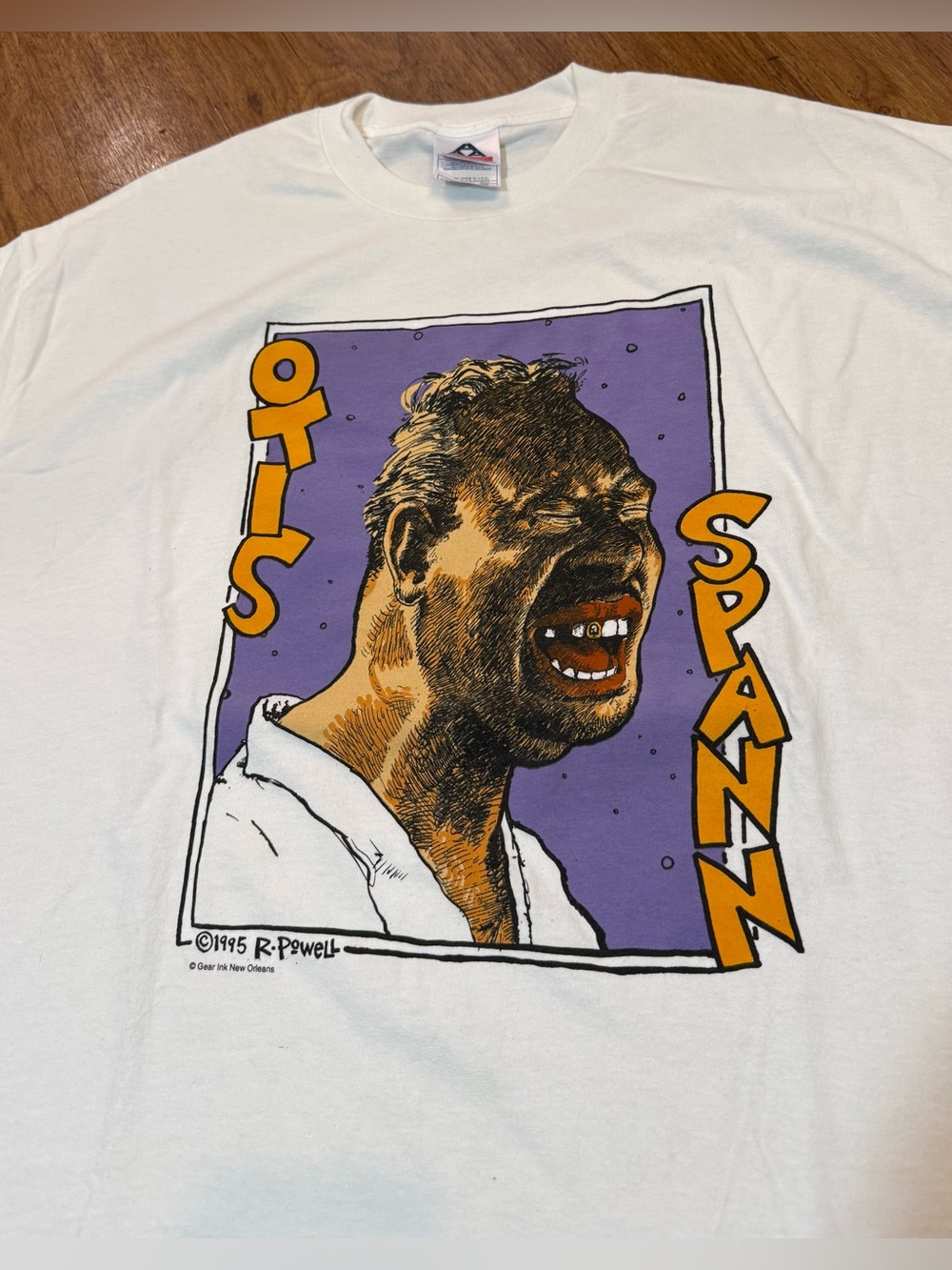 Vintage 1995 Otis Spann Blues T Shirt R.Powell Caricature Art XL Authentic